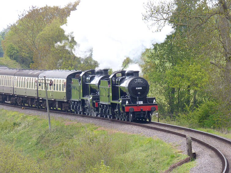 SDJR 7F 2-8-0 nos 53808 and 53809 at Bicknoller Bridge on 28 April 2017.

© Martin Southwood 