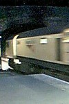 Rail grinding train at Bishops Lydeard