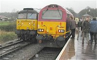 67007 at Bishops Lydeard - pic by David Randles