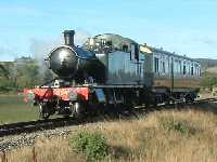 No 5542 with the Auto Trailer at Blue Anchor